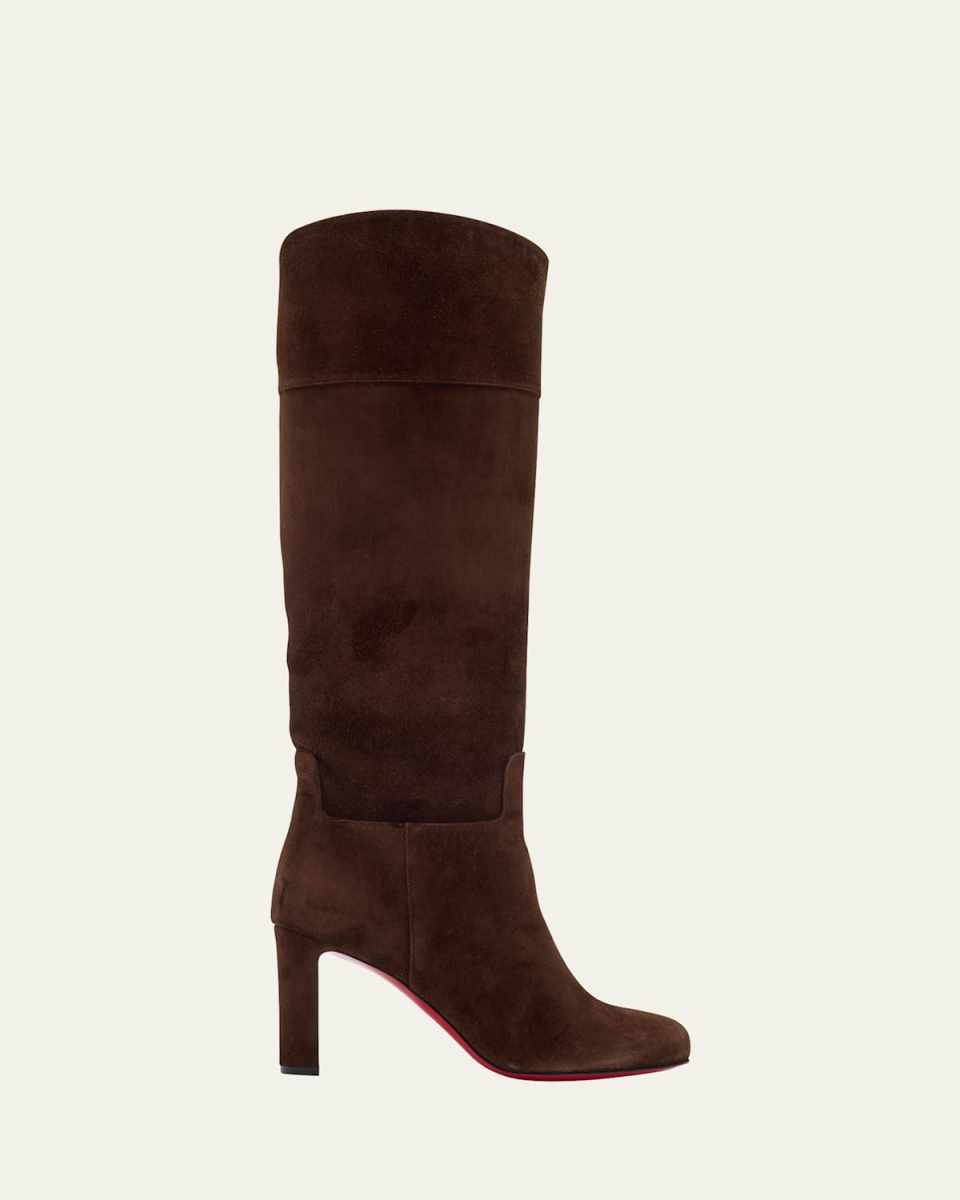 Loo Suede Red Sole Knee Boots